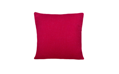 Cushion Linen Weave Raspberry - Fervor + Hue