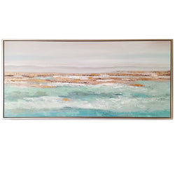 Framed Oil Painting - Shoreline - Fervor + Hue