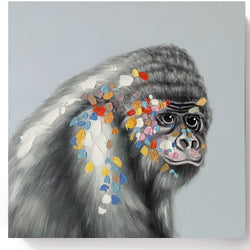 Canvas Oil Painting - Gorilla - Fervor + Hue