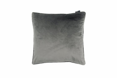 Velvet Piped Grey cushion - Fervor + Hue
