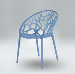 Millie Trellis Garden Chair - Soft Blue - Fervor + Hue