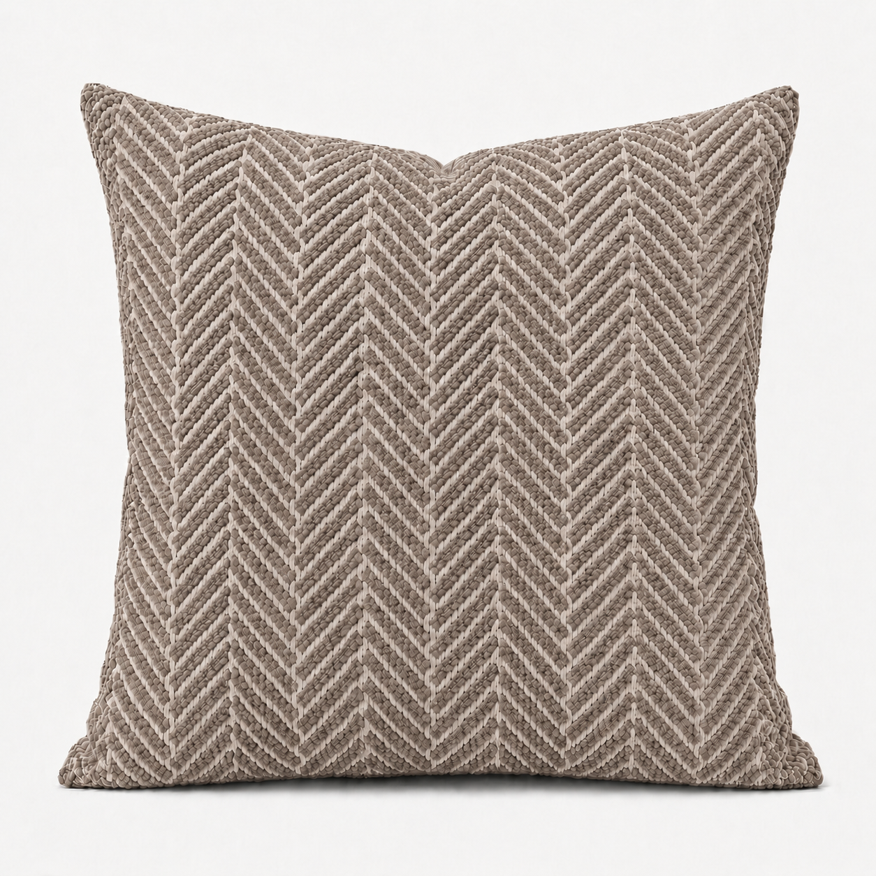 Cushion F+H Studio Herringbone Taupe
