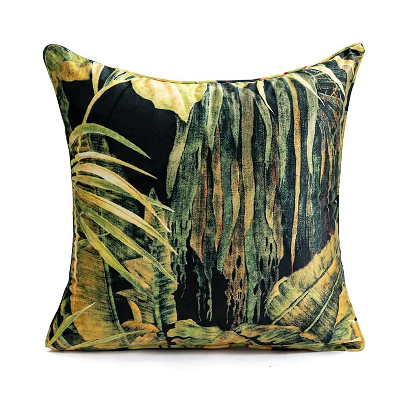 Cushion Chenille Print Botanical Garden