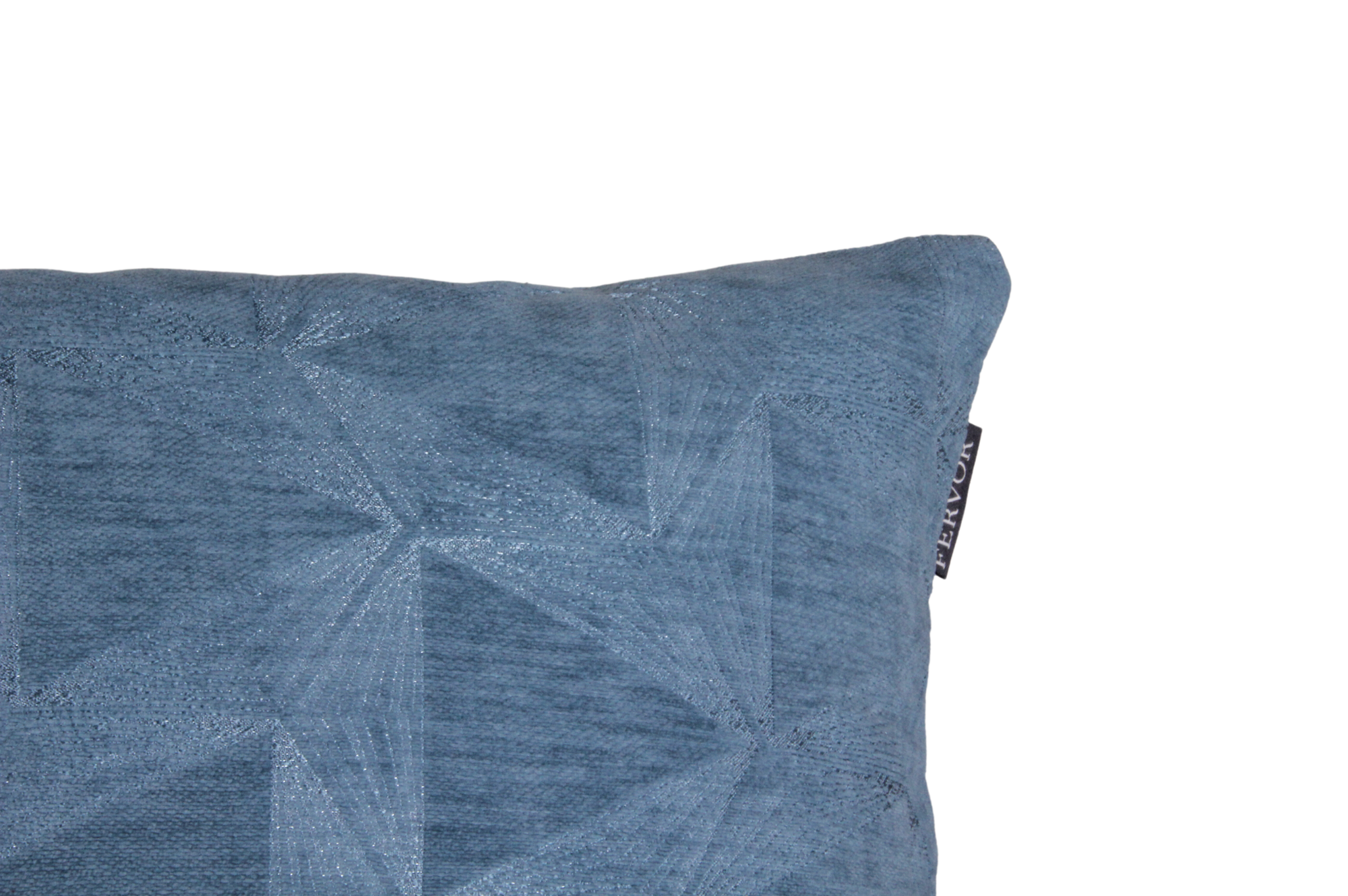 Cushion Abstract Angle Texture Blue - Fervor + Hue
