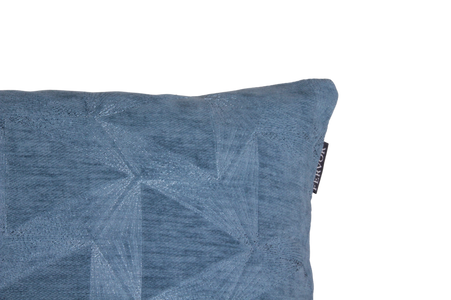 Cushion Abstract Angle Texture Blue - Fervor + Hue