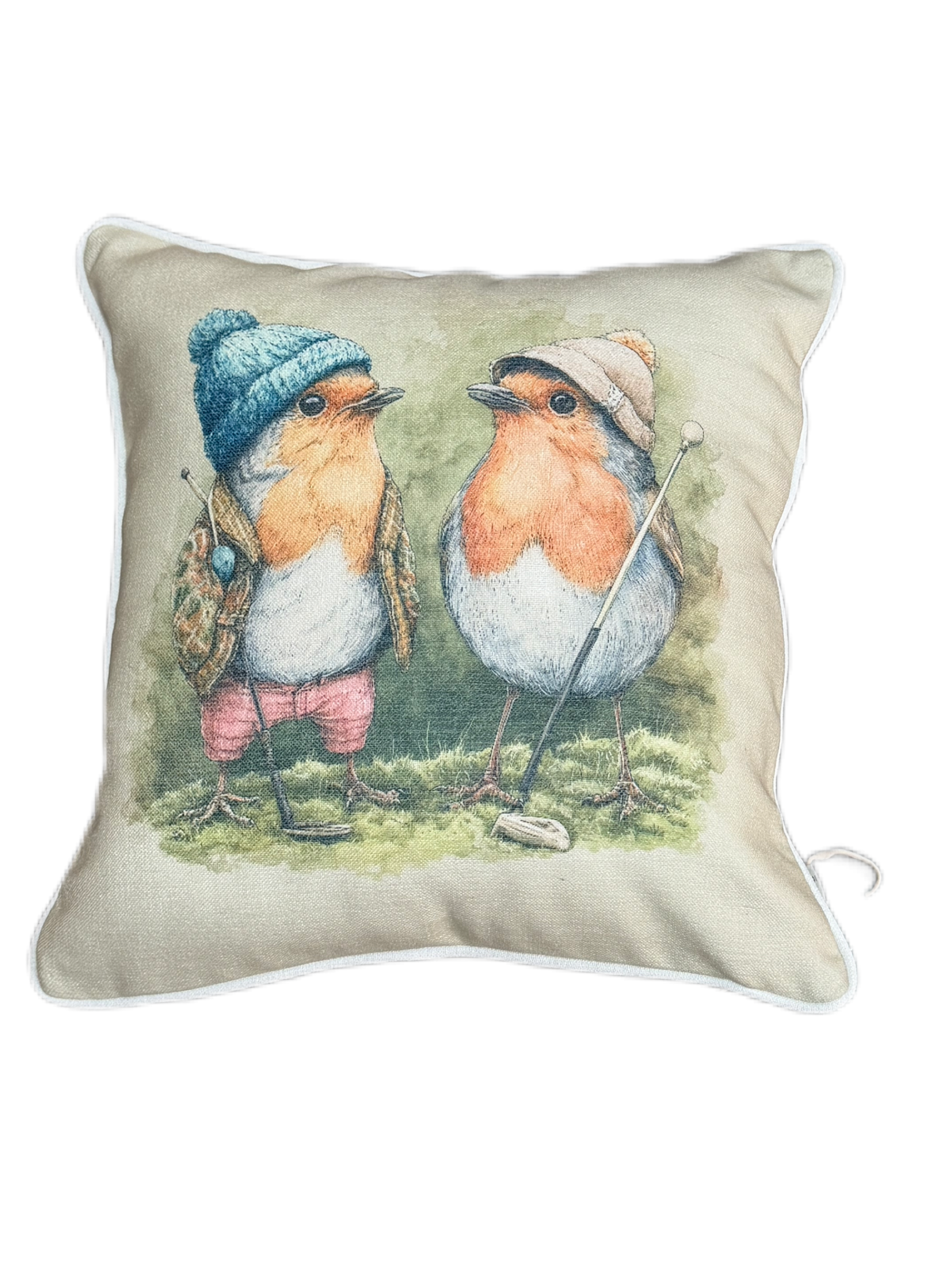 Cushion Linen Weave Golf Buddies