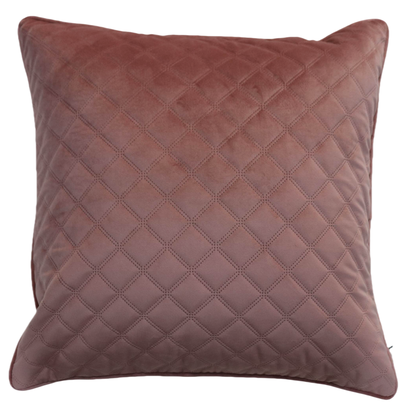 Cushion F+H Quilted Velvet Rose Quartz 50x50cm