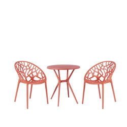 Millie Trellis Garden Furniture Set - Dustin Pink - Fervor + Hue