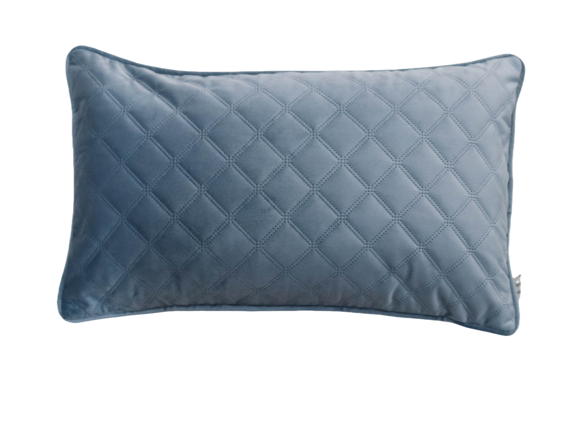 Cushion F+H Quilted Velvet Gentle Blue 30x50cm