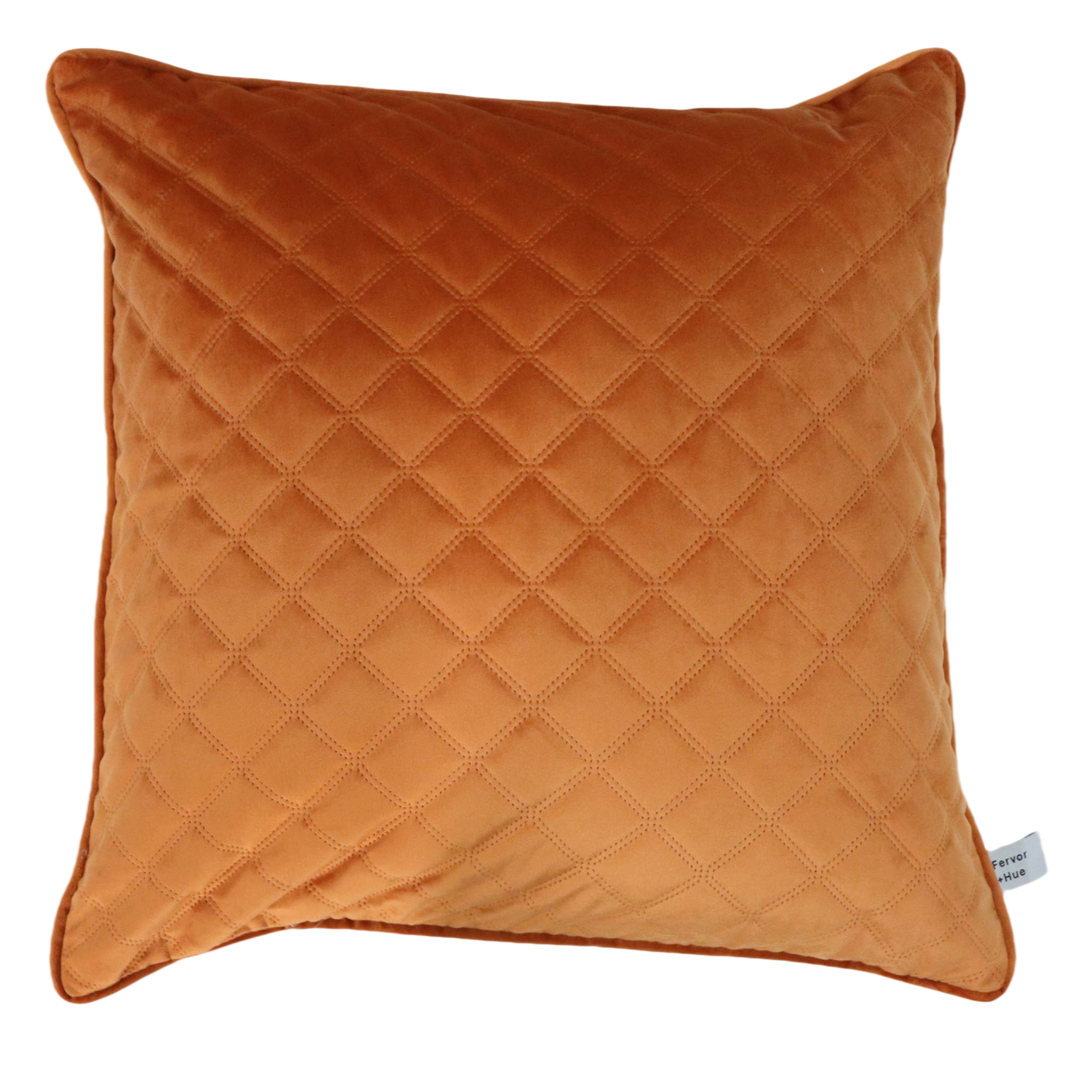 Cushion F+H Quilted Velvet Copper 50x50cm