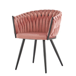 Rosa Arm Chair Velvet Pink - Fervor + Hue