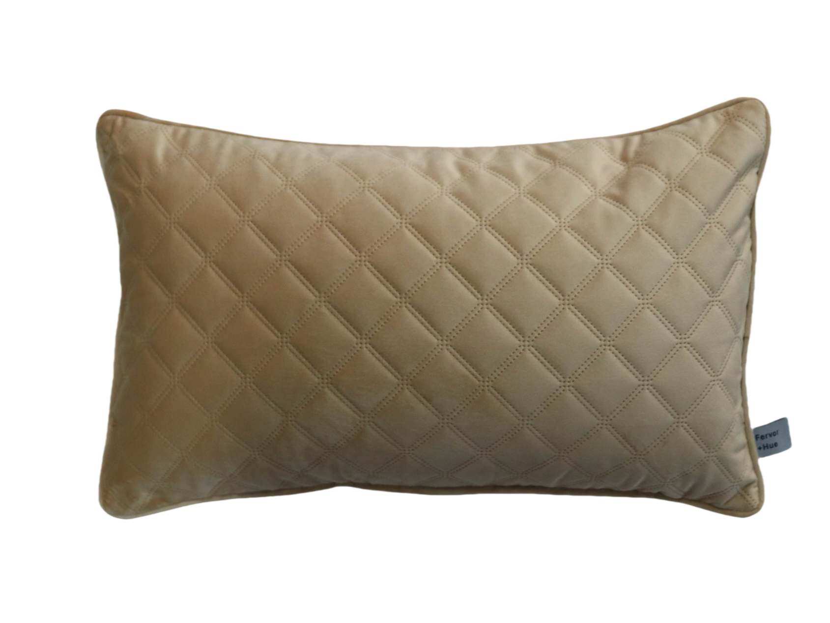 Cushion F+H Quilted Velvet Caramel 30x50cm