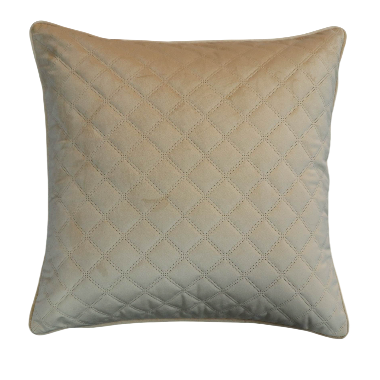 Cushion F+H Quilted Velvet Caramel 50x50cm
