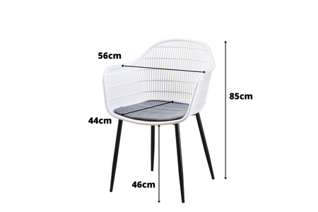 Metro Chair White - Fervor + Hue