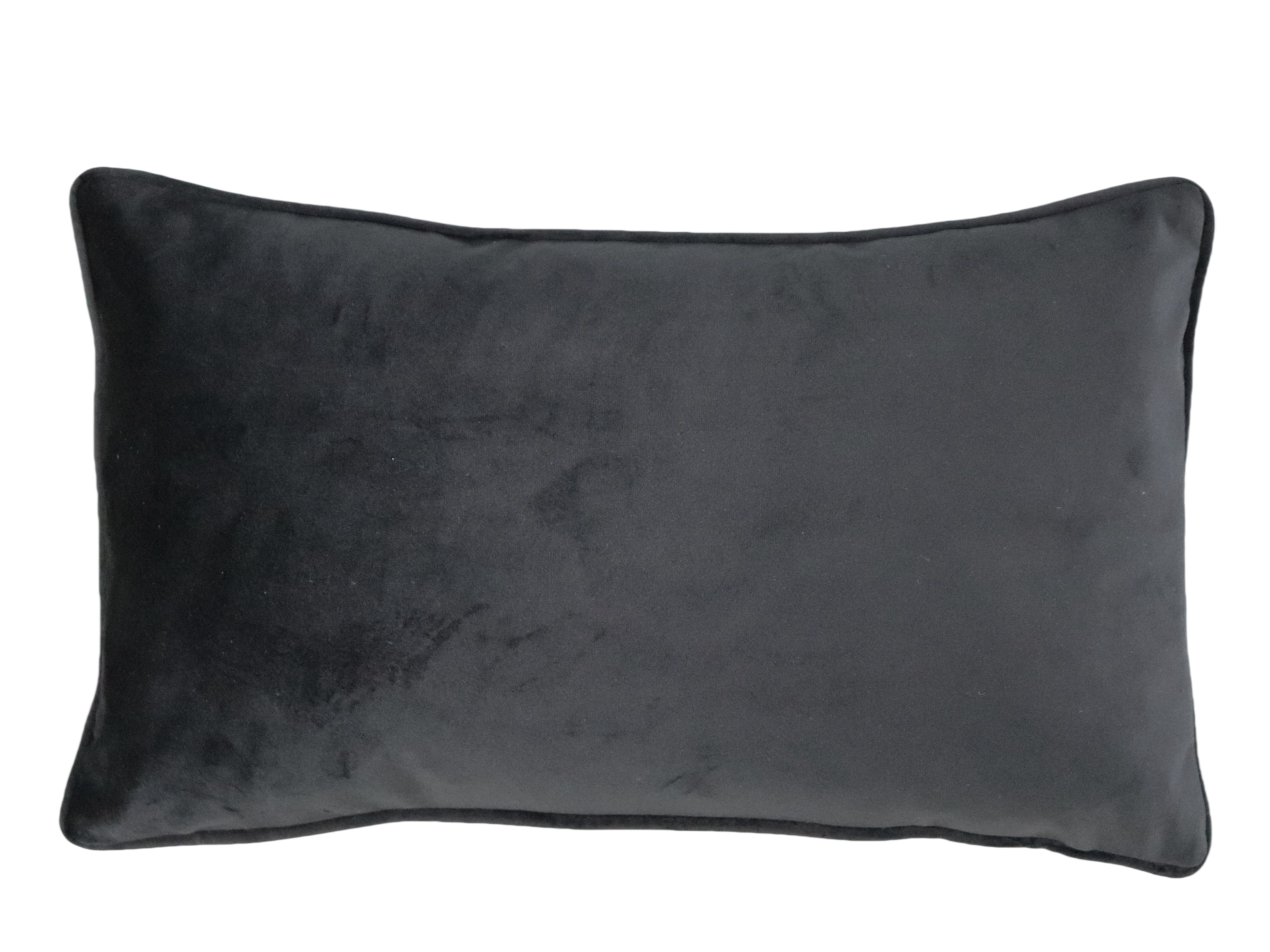 Cushion F+H Velvet Plain Black 30x50cm