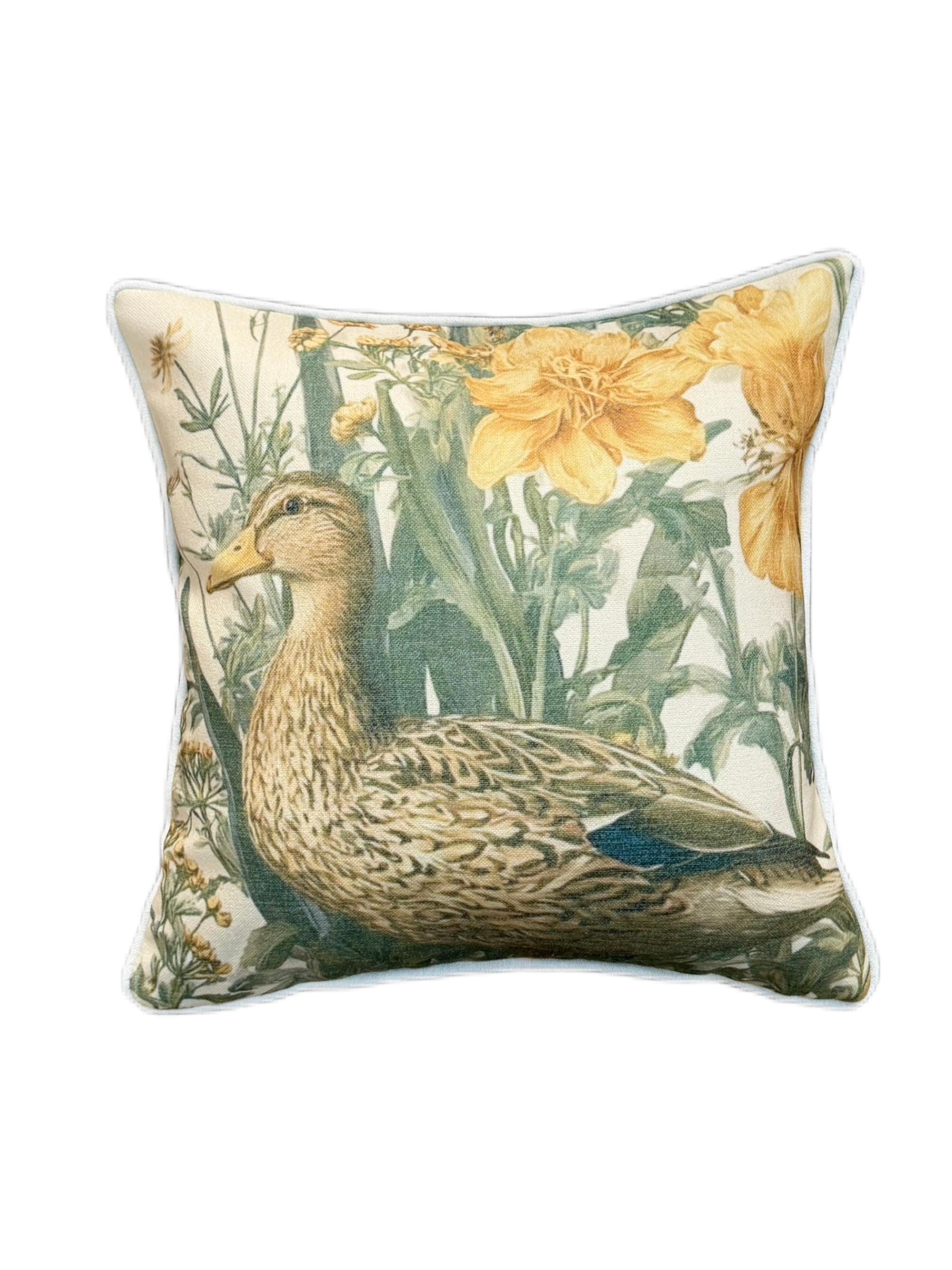 Cushion Linen Weave Rustic Duck