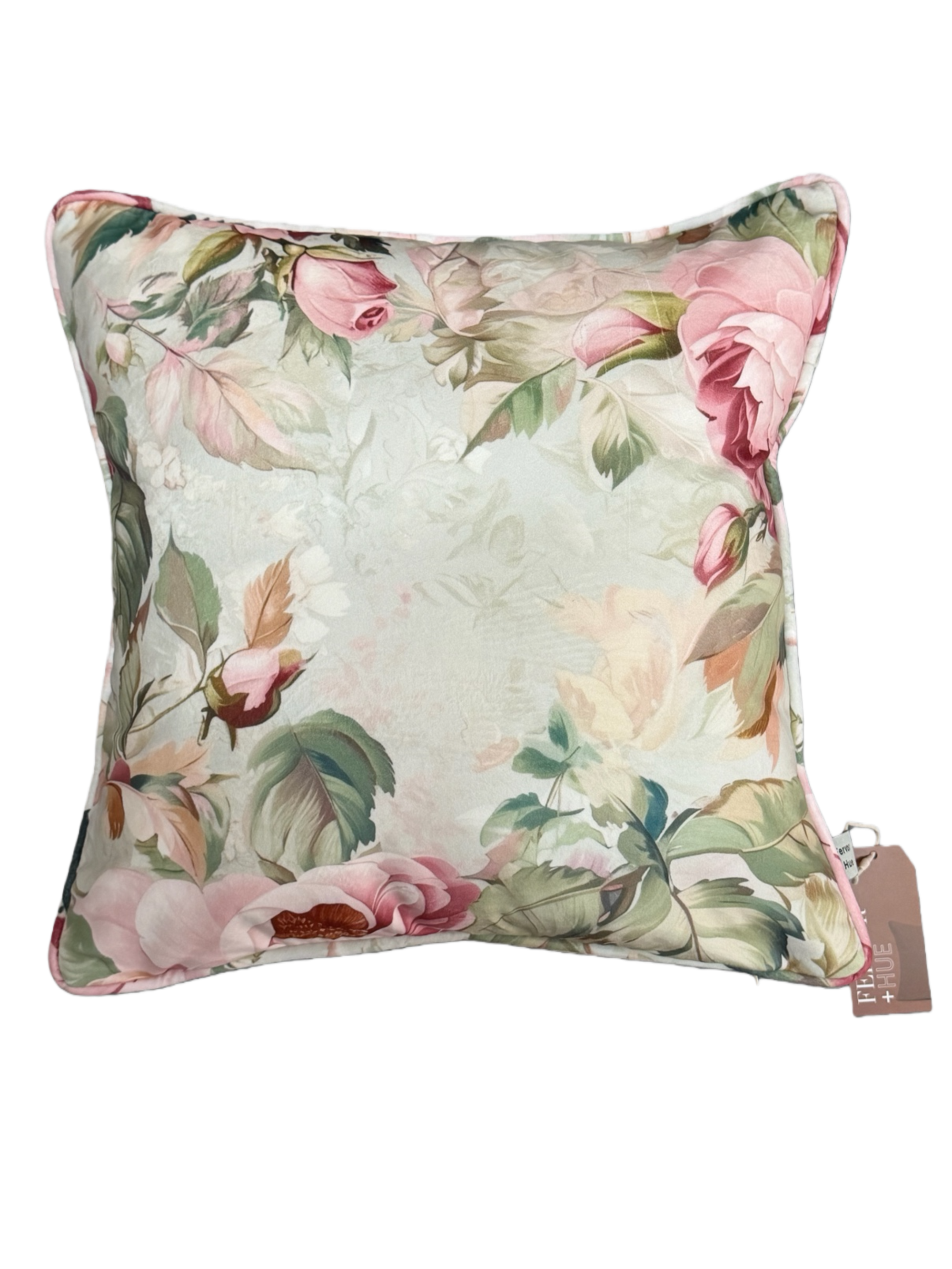 Cushion F+H Velvet Cottage Rose Trail