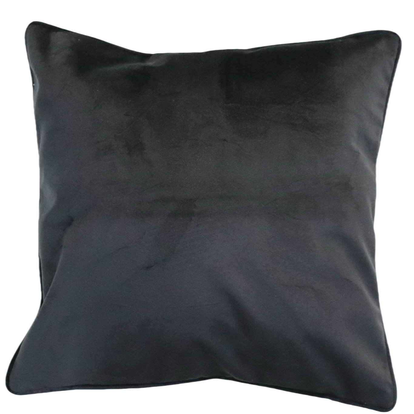 Cushion F+H Velvet Plain Black 50x50cm