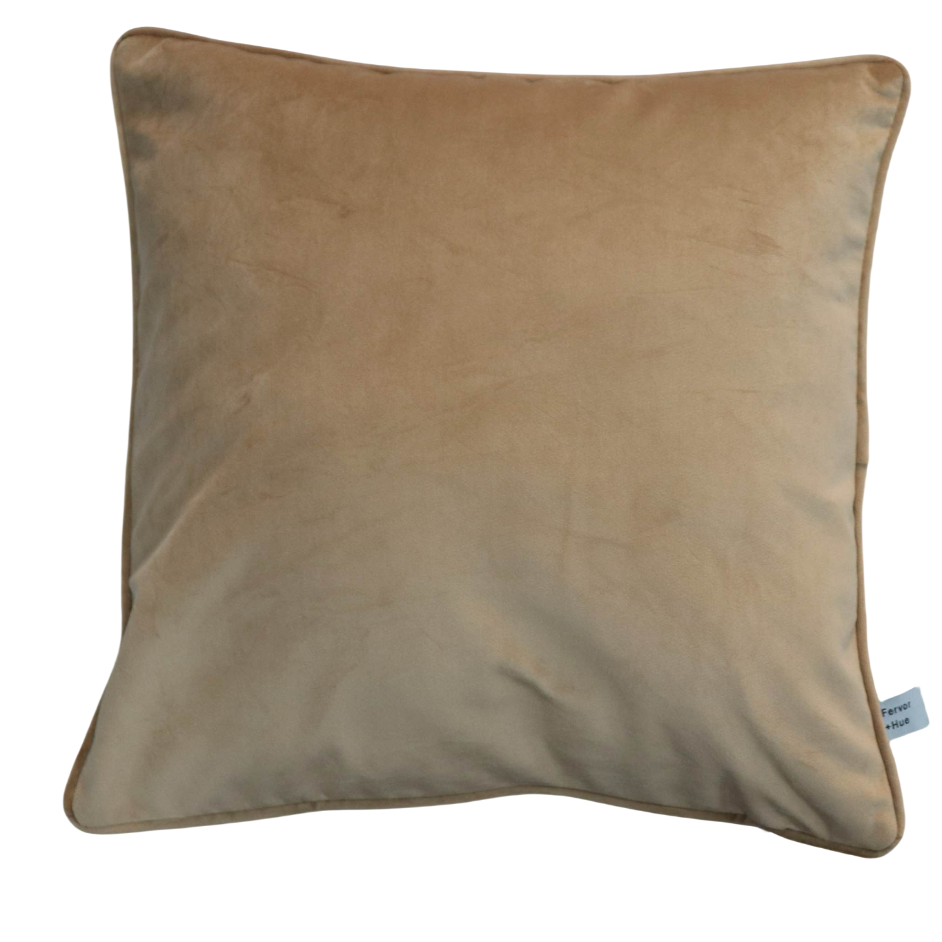 Cushion F+H Velvet Plain Warm Beige 45x45cm