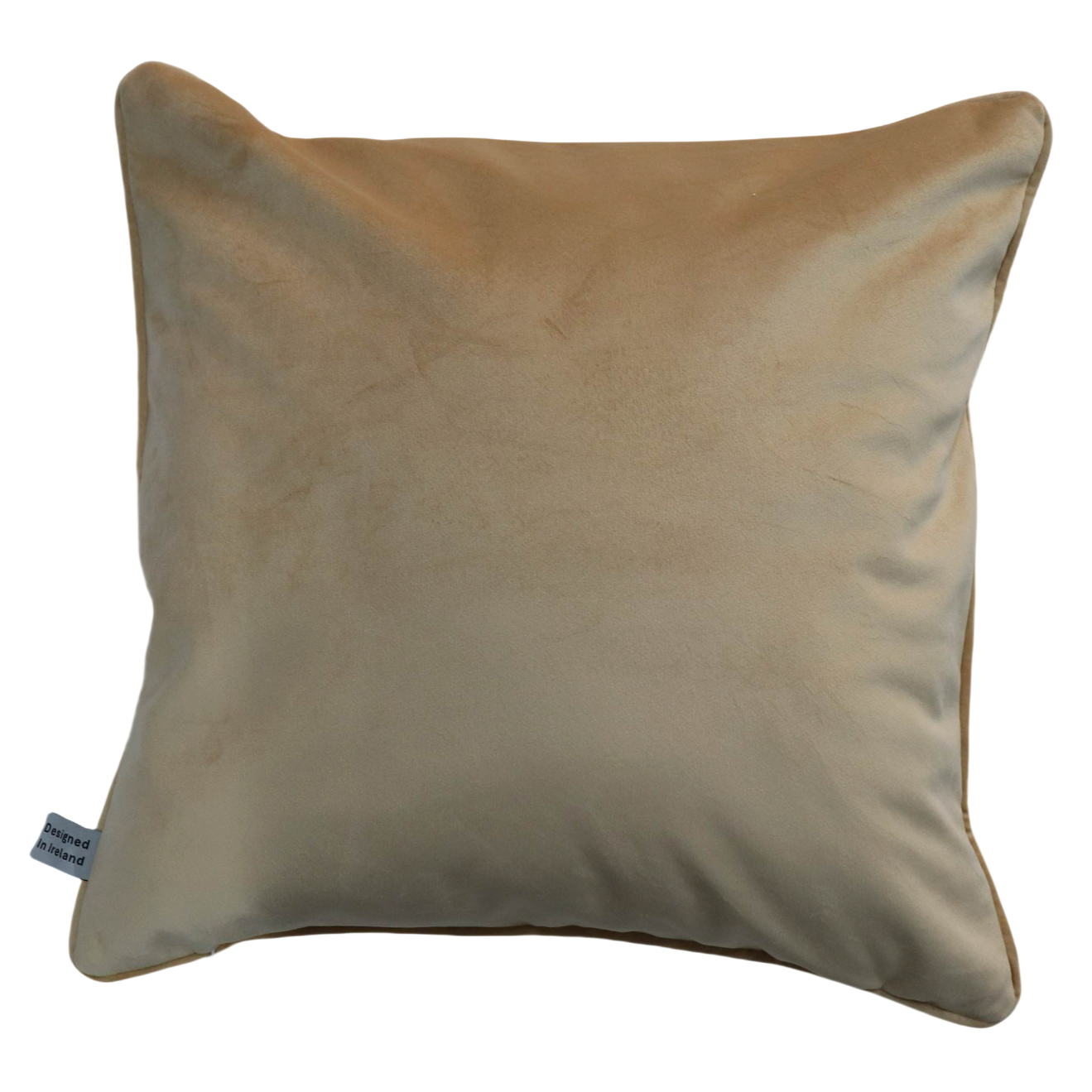 Cushion F+H Velvet Plain Caramel 45x45cm