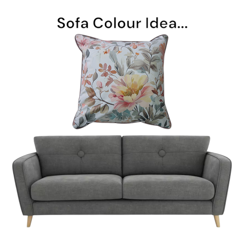 Cushion F+H Velvet Floral Charm