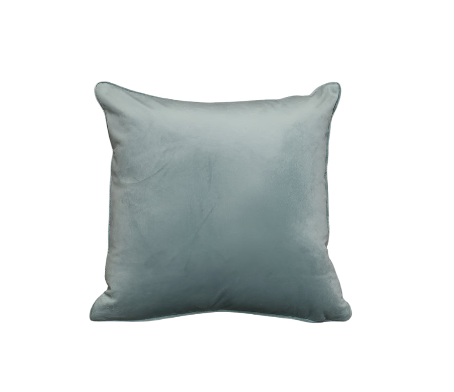 Cushion F+H Velvet Plain Hint Of Mint