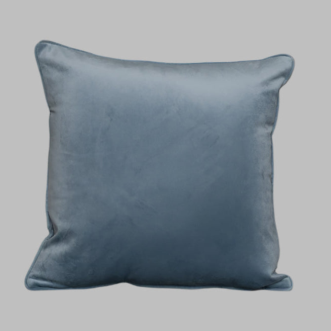 Cushion F+H Velvet Plain Gentle Blue 45x45cm