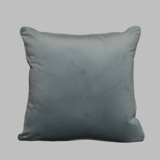 Cushion F+H Velvet Plain Cool Sage 45x45cm