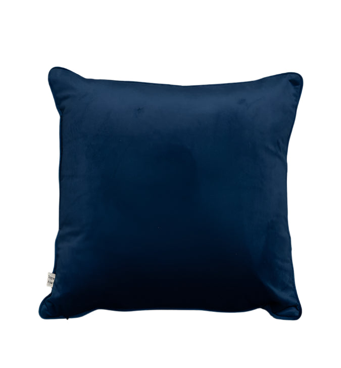 Cushion F+H Velvet Plain Midnight Blue