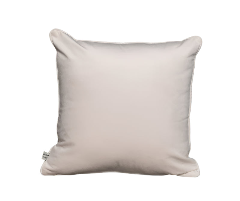 Cushion F+H Velvet Plain Soft White