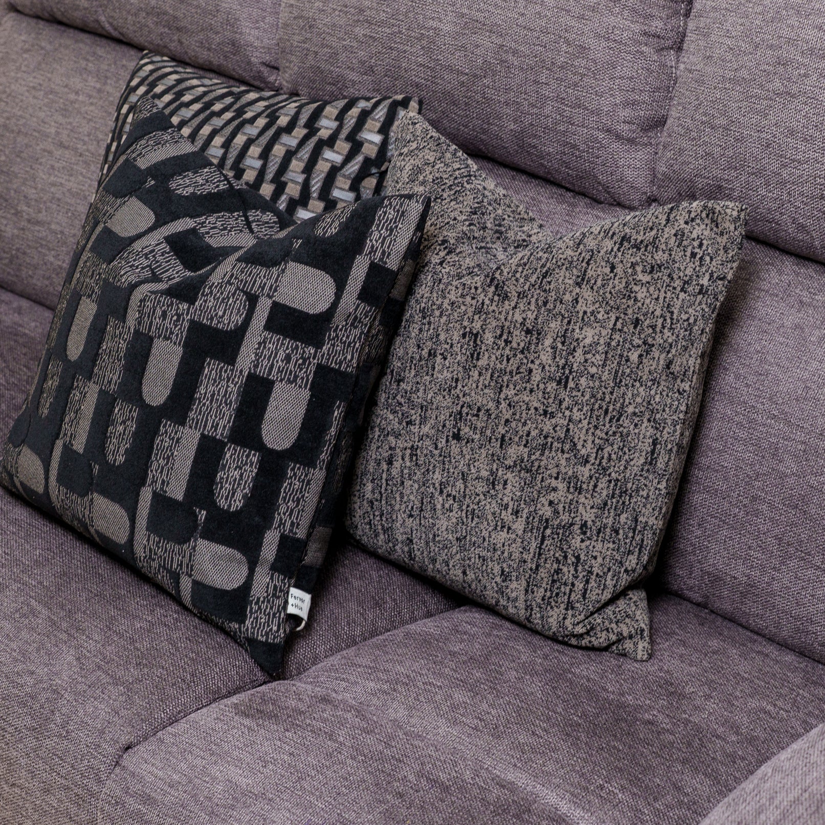 Cushion F+H Studio  Aurora Black