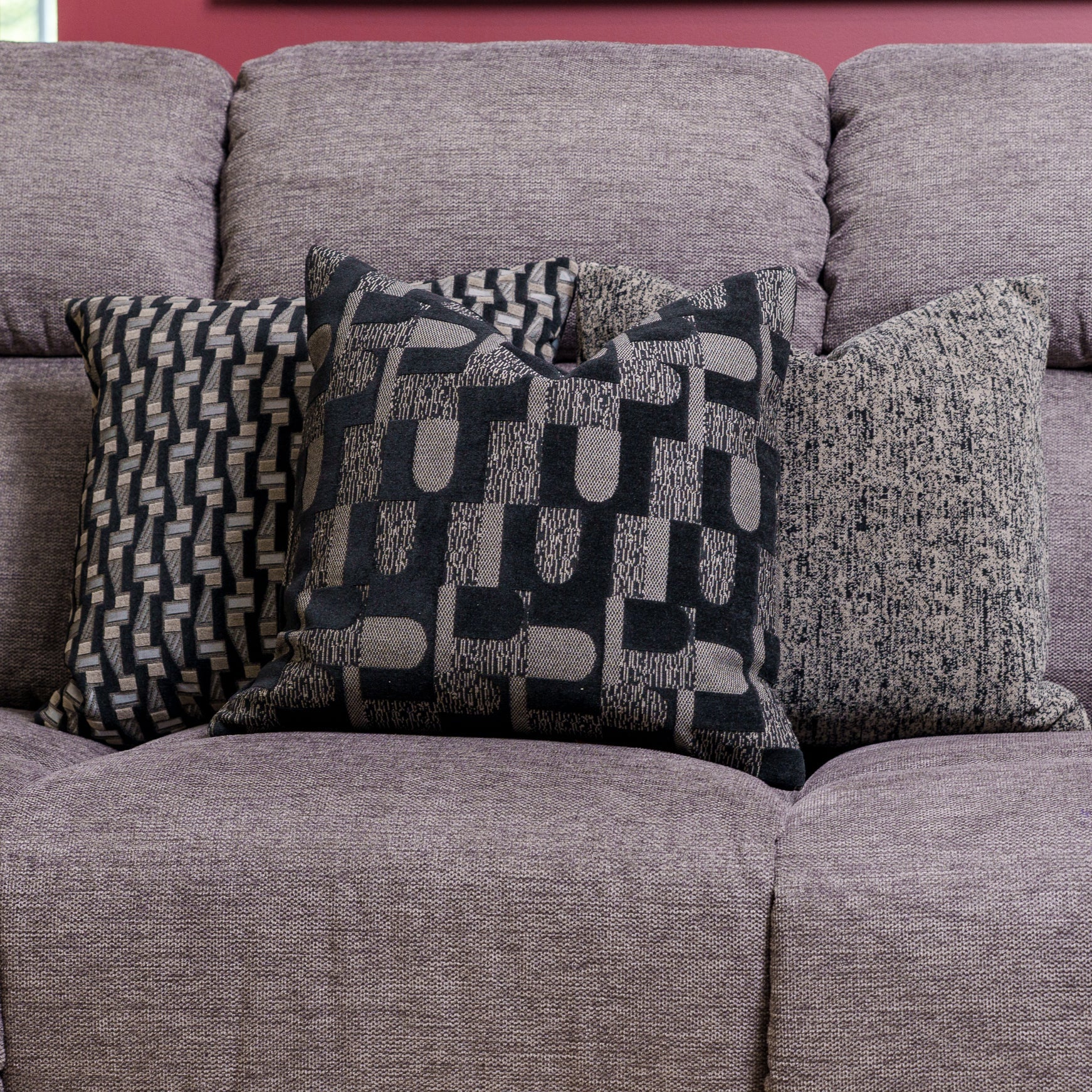 Cushion F+H Studio  Weave Black
