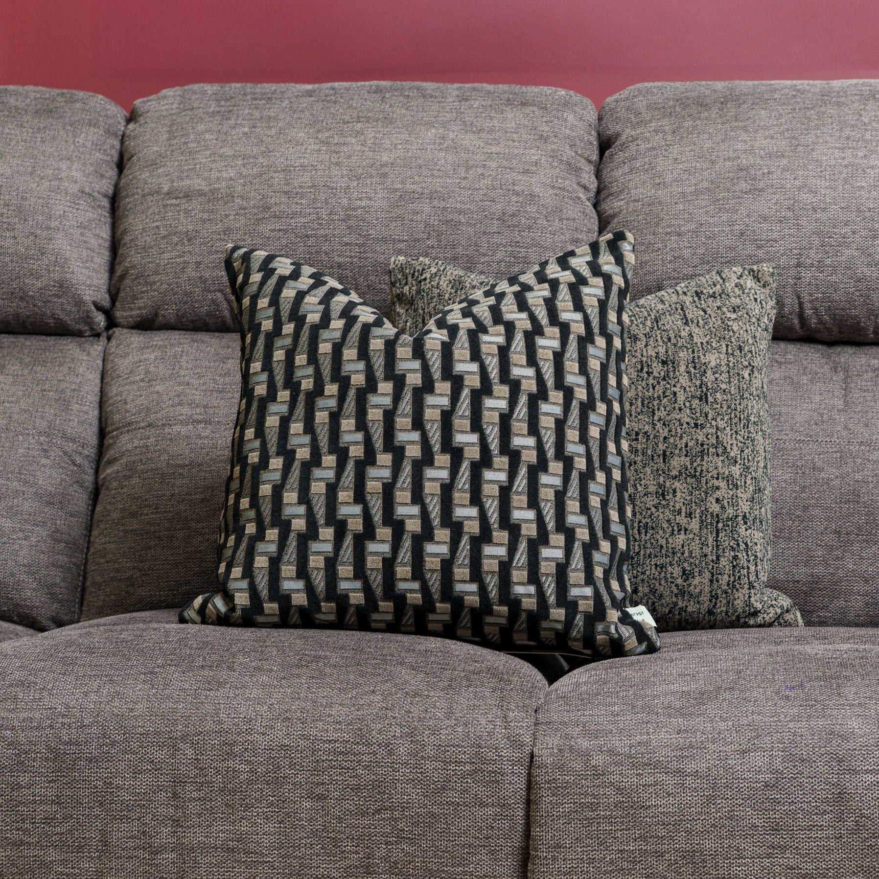 Cushion F+H Studio  Weave Black