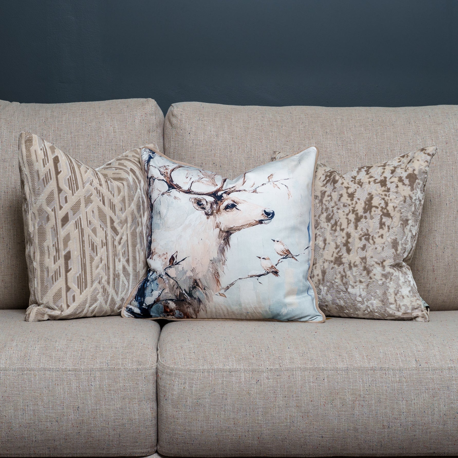 Cushion F+H Studio Lyron Taupe