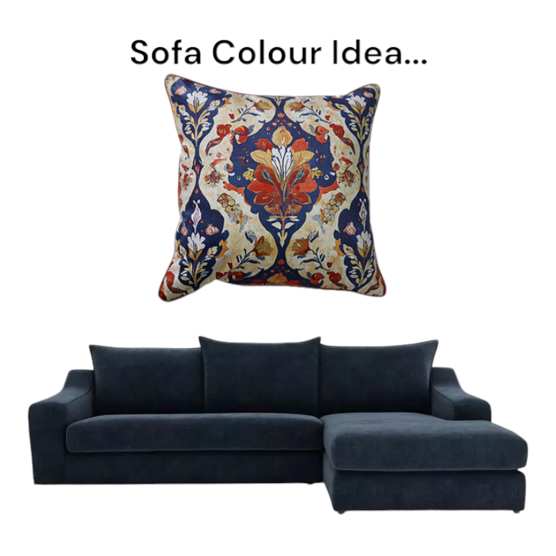 Cushion F+H Velvet Abstract Fabia