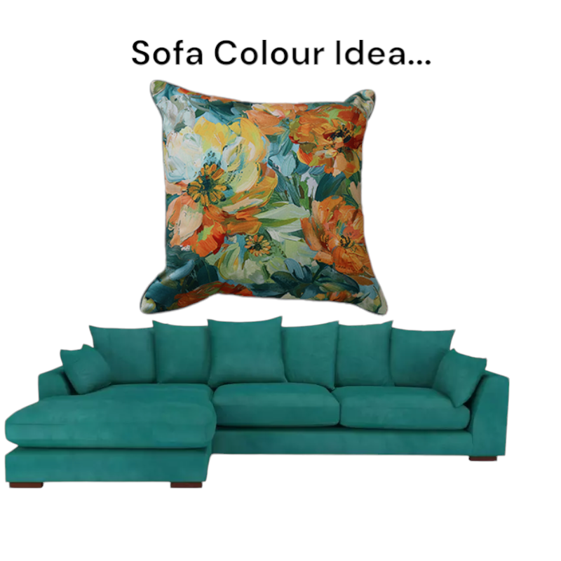 Cushion F+H Velvet Floral Dance