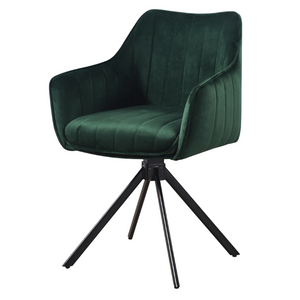 Alex Arm Chair Velvet Green - Fervor + Hue