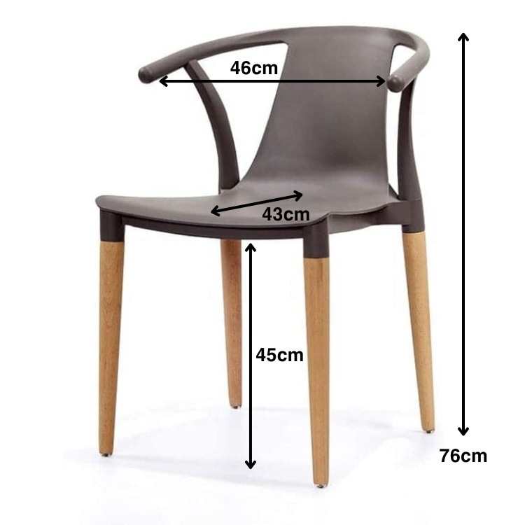Daisy T Curve Chair Mink Grey - Fervor + Hue