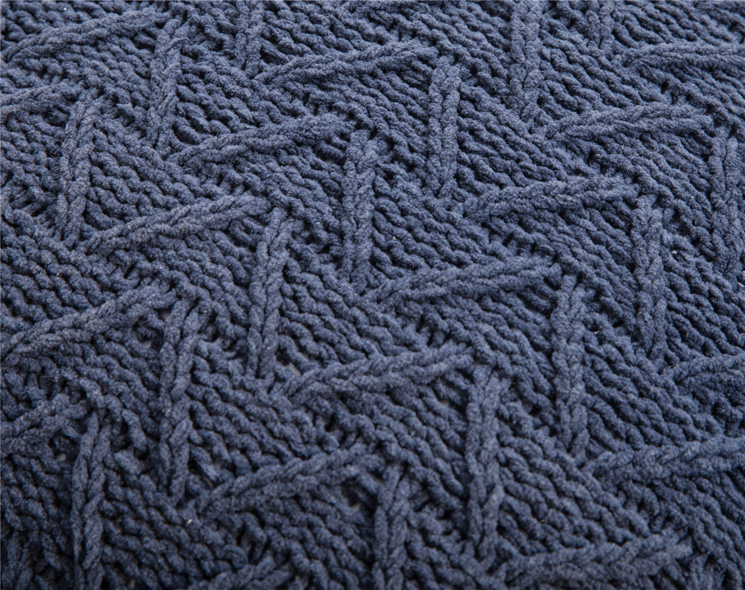 Cushion Tilly Texture Tassel 45cm Blue - Fervor + Hue