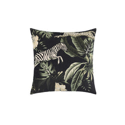 Cushion Jungle Wild Life Black - Fervor + Hue