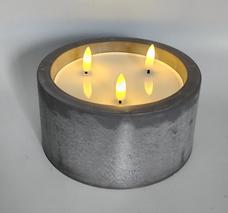 LED Decor Triple Wick Candle - Fervor + Hue
