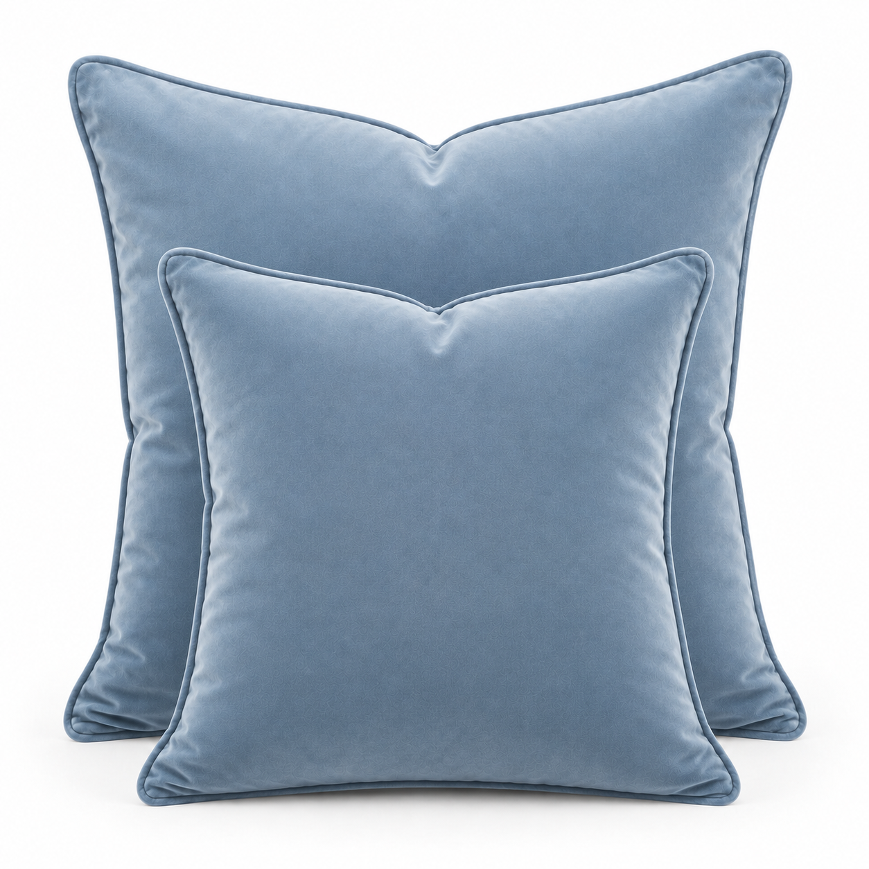 Cushion F+H Velvet Plain Gentle Blue 50x50cm