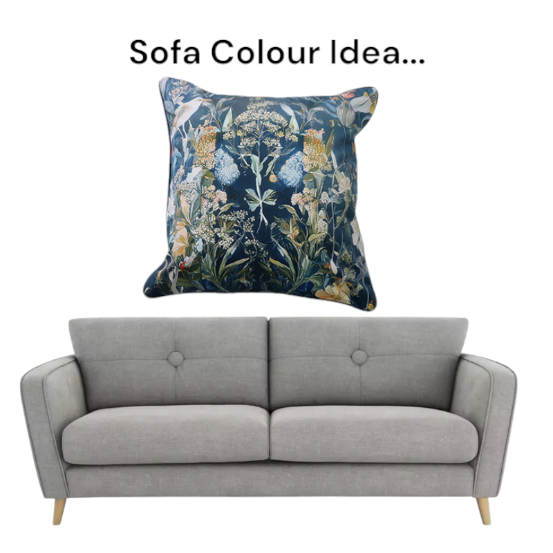 Cushion F+H Velvet Palace Garden