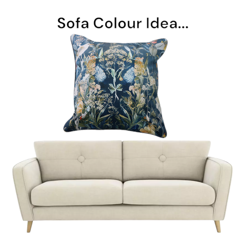 Cushion F+H Velvet Palace Garden