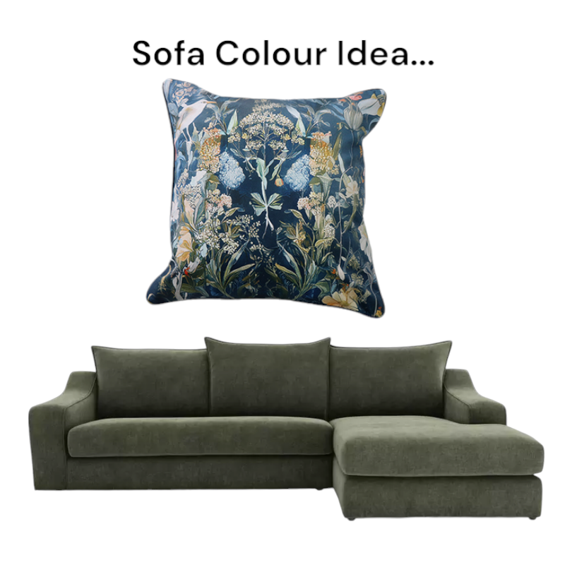 Cushion F+H Velvet Palace Garden