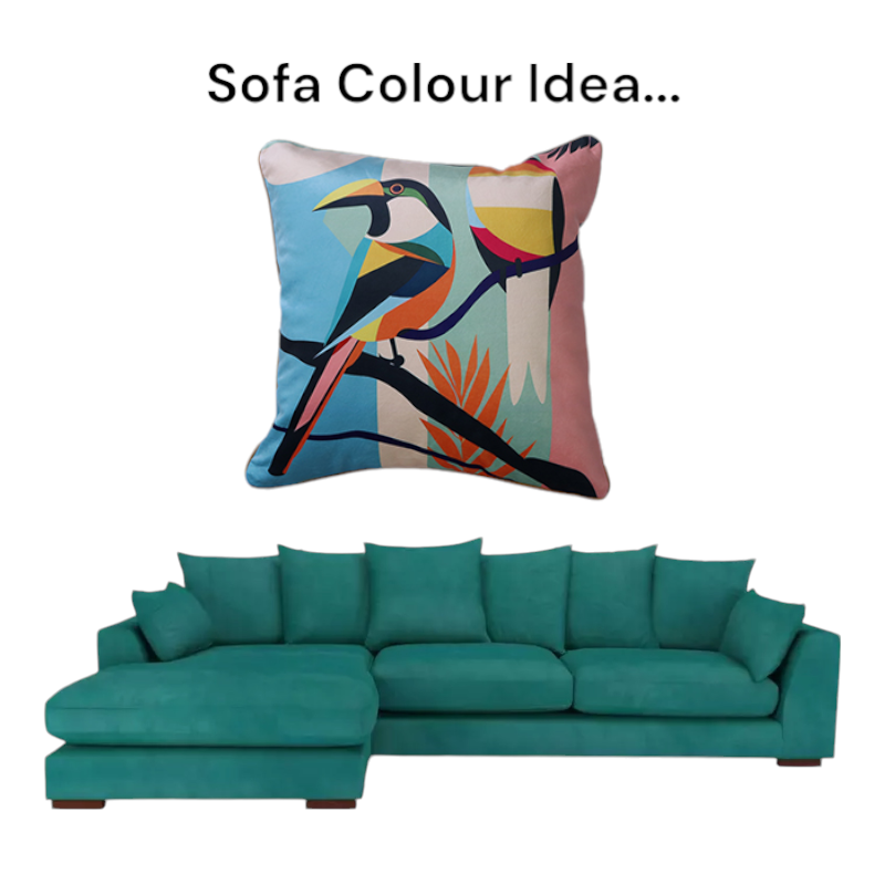 Cushion F+H Velvet Polly Parrot Pair Available Early Oct