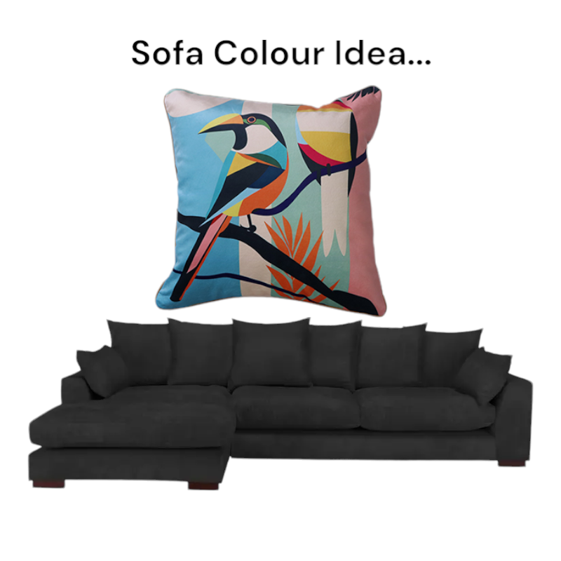 Cushion F+H Velvet Polly Parrot Pair Available Early Oct