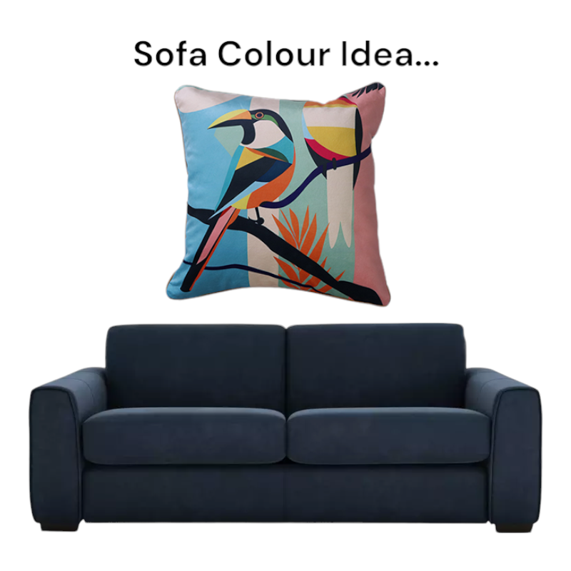 Cushion F+H Velvet Polly Parrot Pair Available Early Oct