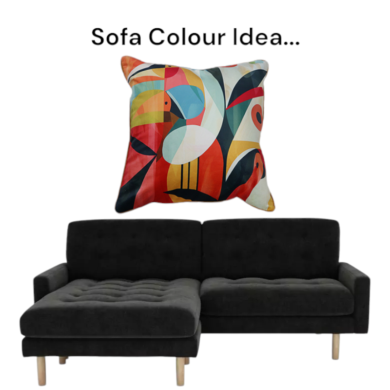 Cushion F+H Velvet Polly Parrot Trio Available Early Oct