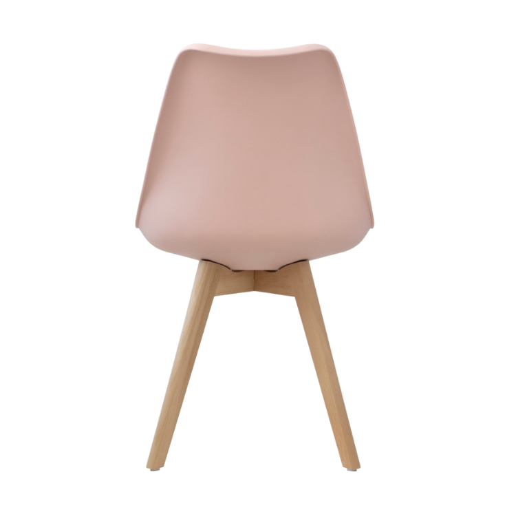 Eames Style Dining Chairs Pink with padded seat - Back in stock early April Pre order now - Fervor + Hue